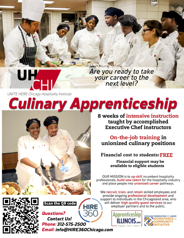 culinary apprenticeship flyer